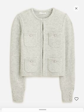 J. Crew Odette Lady Cardigan with jewel buttons
